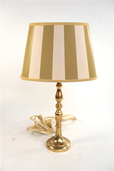 Vintage tafellampje messing voet