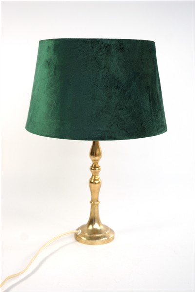 Vintage tafellampje messing voet