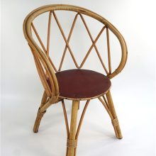 Vintage rotan stoel kind