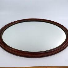 Vintage spiegel hout ovaal