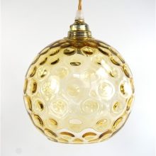 Vintage glazen lampenkap bol