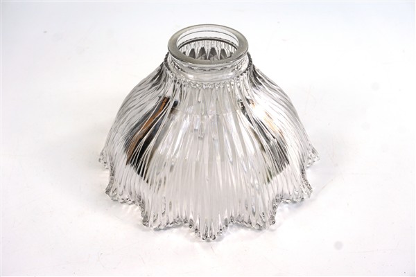 Vintage helder glas holophone lampenkap