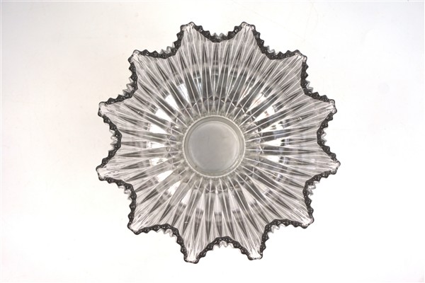 Vintage helder glas holophone lampenkap